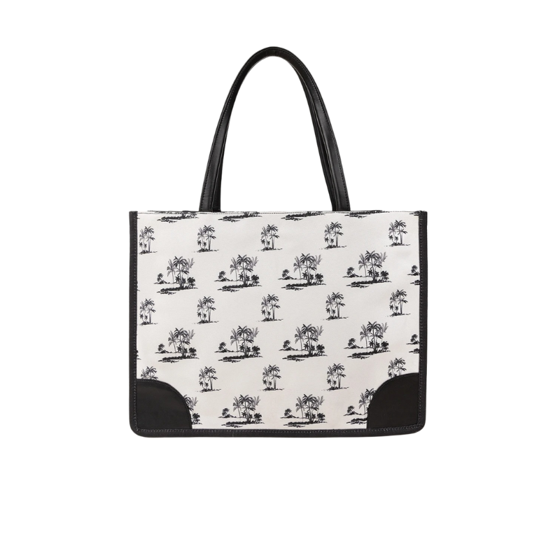 White Canvas Tote Bag for Women