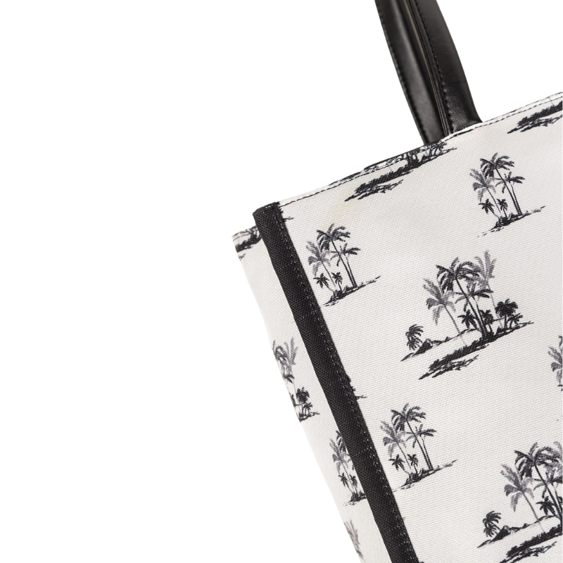 White Canvas Tote Bag for Women